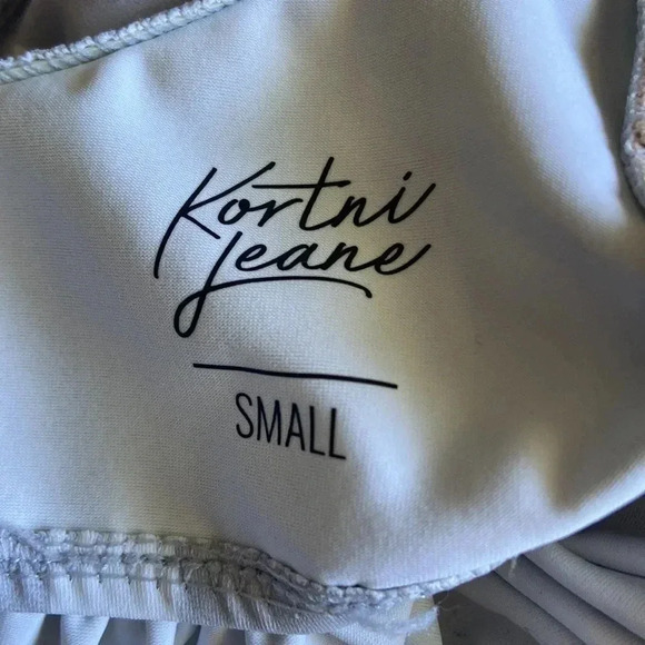 Kortni Jeane |  Striped Ruffle Bikini Top - Picture 3 of 7